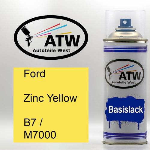 Ford, Zinc Yellow, B7 / M7000: 400ml Sprühdose, von ATW Autoteile West.